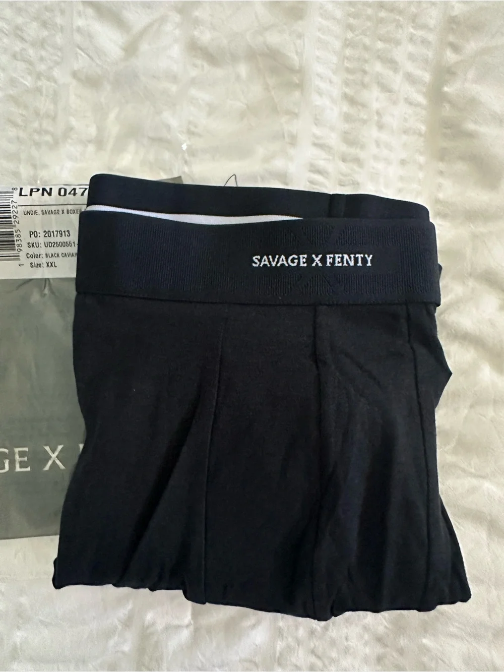 Savage X Fenty Base Boxer Briefs Black - Size XXL